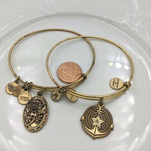 Alex and Ani Rafaleian Gold Mom Anchor Bracelets
